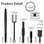 41Pcs Nail Magnet Tool Set, Strong Cat Eye Gel Nail Polish Kit Magnetic Wand, Heart Nails CatEye Magnets Sticks for Home DIY Salon Nail Design Tools Nail Art Accessories