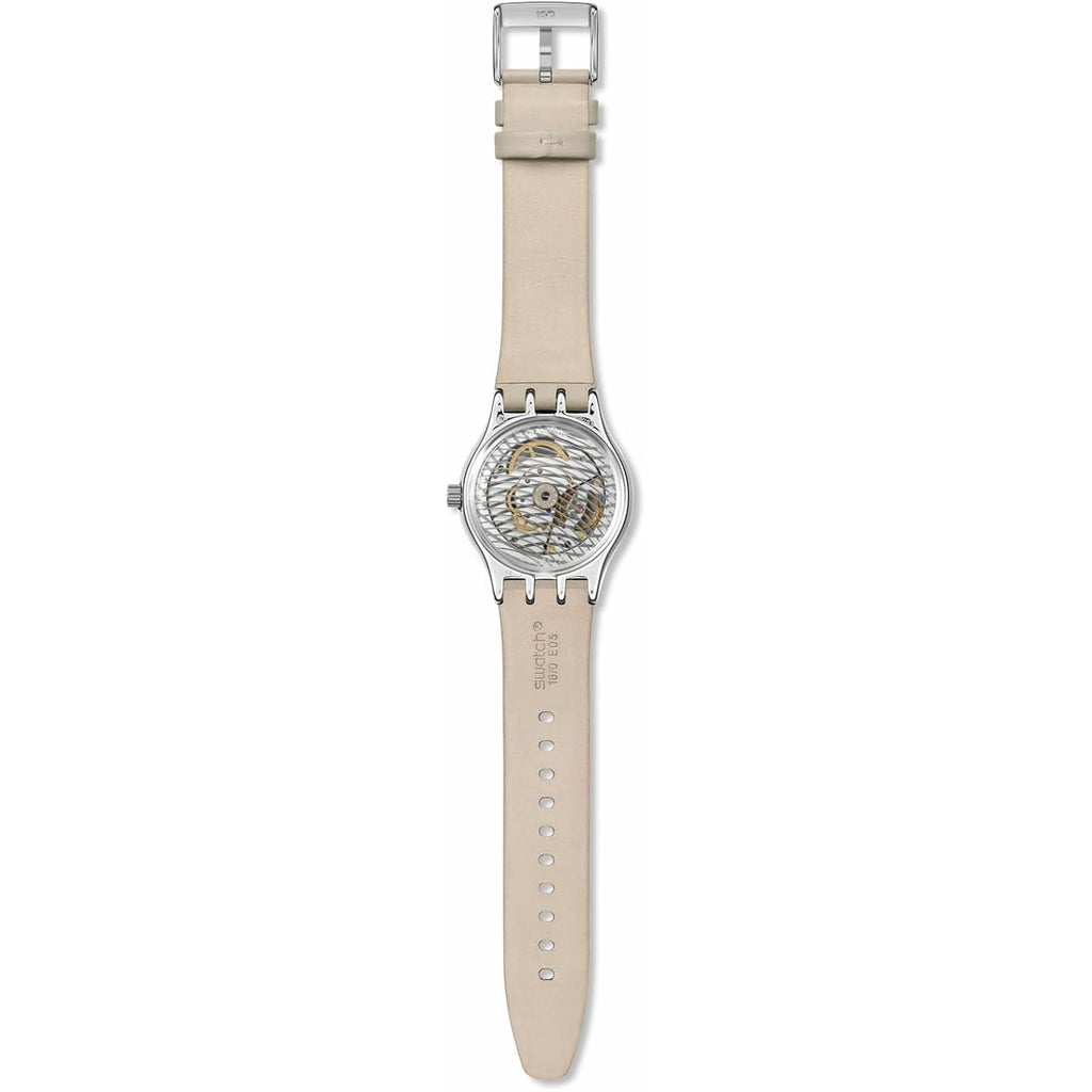 Swatch Irony Sistem51 Unisex Watch Casual Polymer Beige Automatic Waterproof Mocha Dream
