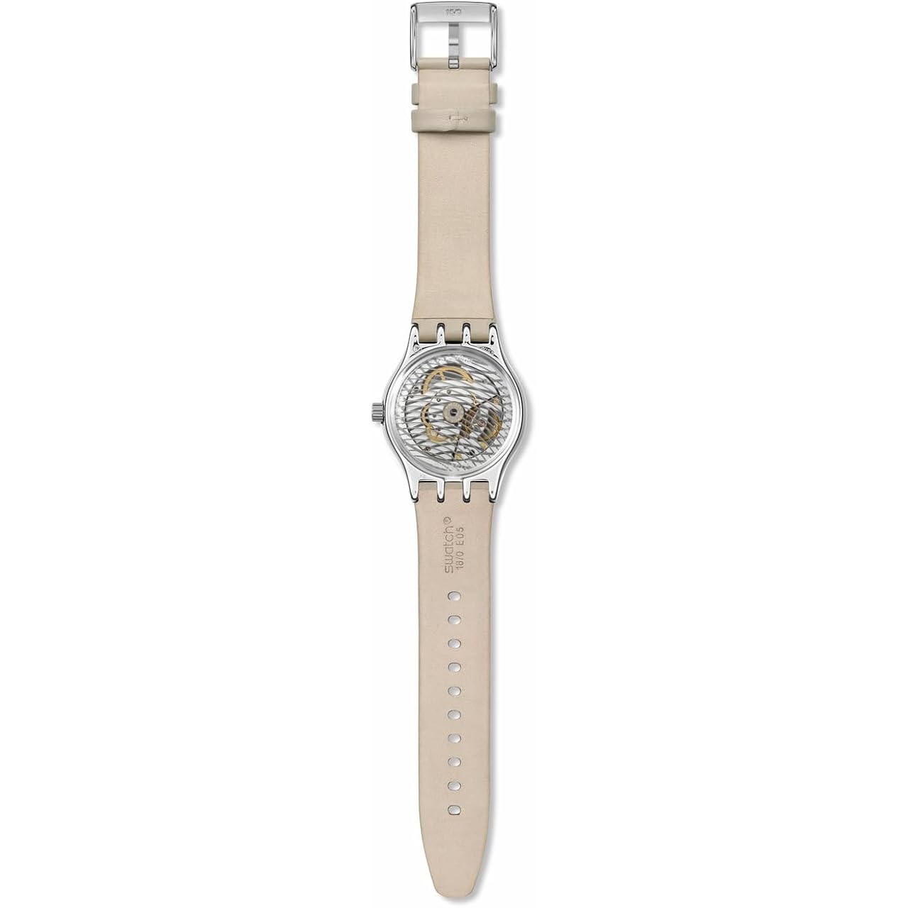 Swatch Irony Sistem51 Unisex Watch Casual Polymer Beige Automatic Waterproof Mocha Dream