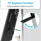 Ultra Slim Tv Wall Mount For 37 To 86 Inch Flat& Frame Tv, Max 165 Lbs, 0.37'' Low Profile Wall Mount, Vesa 200 X 200-600 X 400 Mm