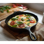 Lodge Cast Iron Set - 5-Piece Set - Pre-Seasoned Kitchen Set - Skillets, Griddle & Dutch Oven Included - PFAS-Free Non-Toxic Cookware