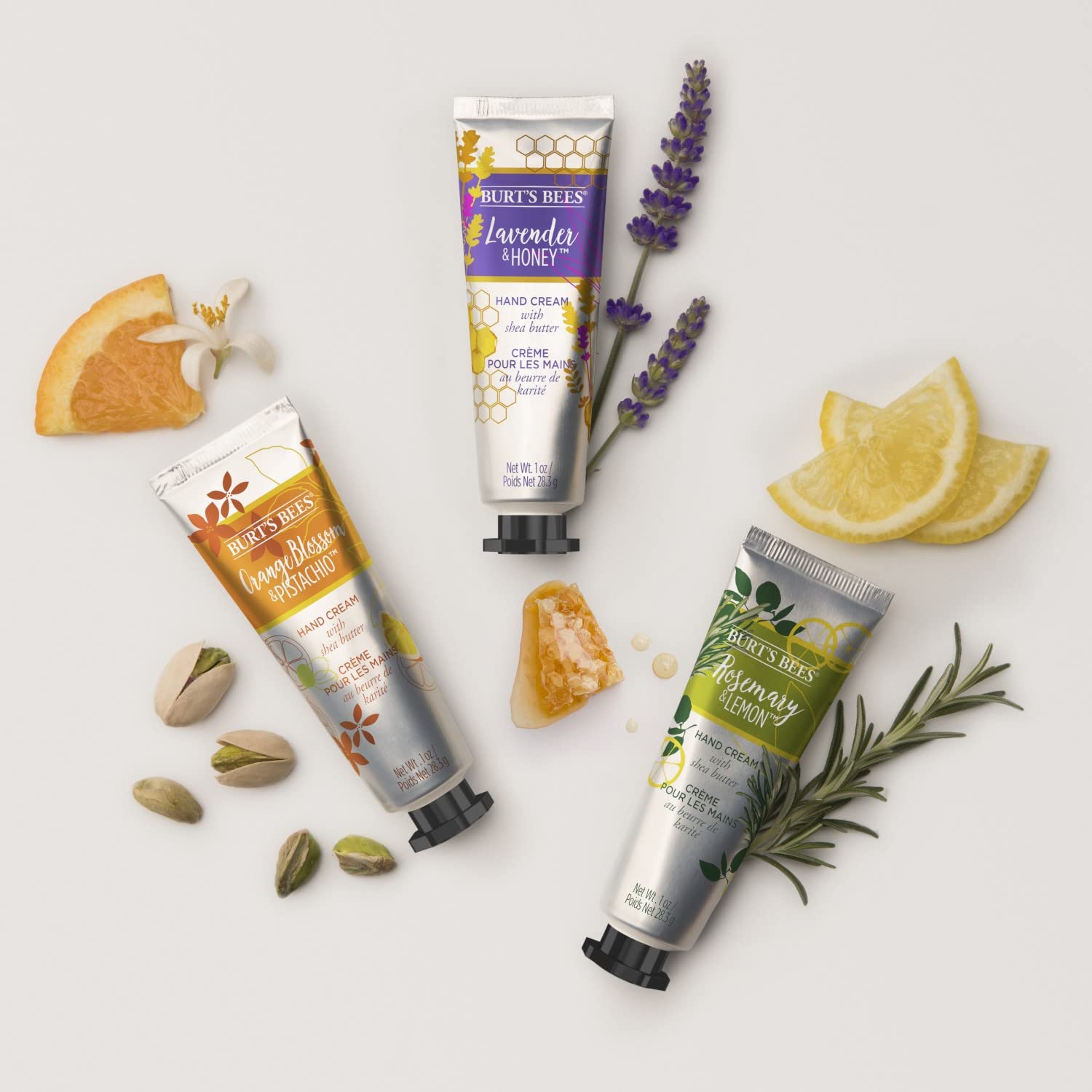 Burts Bees Rosemary & Lemon Hand Cream with Shea Butter, 1 Oz (Package May Vary)