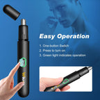 Winsea Precision Nose Hair Trimmer – 360° Safe & Efficient Electric Trimming, USB Rechargeable, Waterproof, for Nose, Ear, Eyebrows, and Beard Grooming