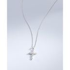 Milla 14K Gold Plated Cross Necklace for Women, Silver Cross Necklaces for Women, 18 inches Chain with Cross Pendant