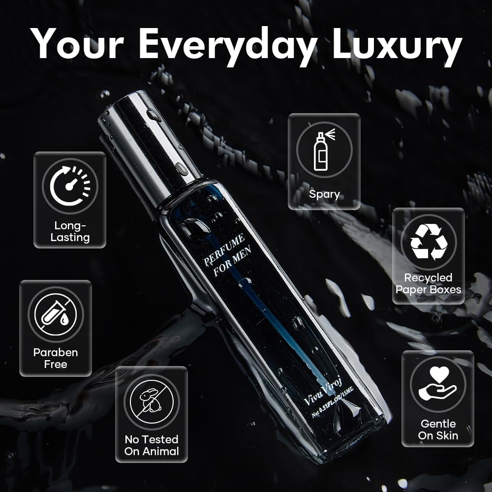 Pheromone Cologne For Men – Long Lasting Mens Perfume, Travel Size | Long-Lasting Fresh Scent, Daily Wear Masculine Fragrance, Ideal Gift For Him