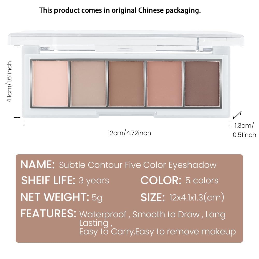 Matte Eyeshadow Palette,Peach Nude Neutral Eye Shadow,Rosy Beige Taupe Brown Eyeshadow,Soft Blendable Natural Makeup,Long Lasting Waterproof Eyeshadow For Daily Office Soft Glam Look,Sombra De Ojos 02