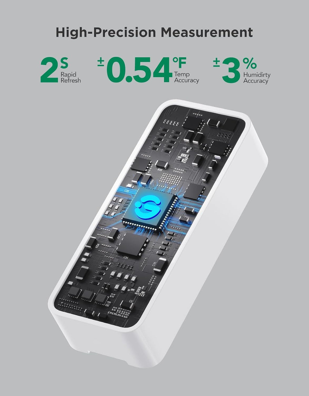 Goveelife 2.0 Wifi Hygrometer Thermometer With Gateway, Mini Sensor 3-Pack | Temperature And Humidity Monitor With App Alert, 2Yr Data & Battery, Indoor For Wine Cellar/Bedroom/Basement, 2.4G Wi-Fi Only