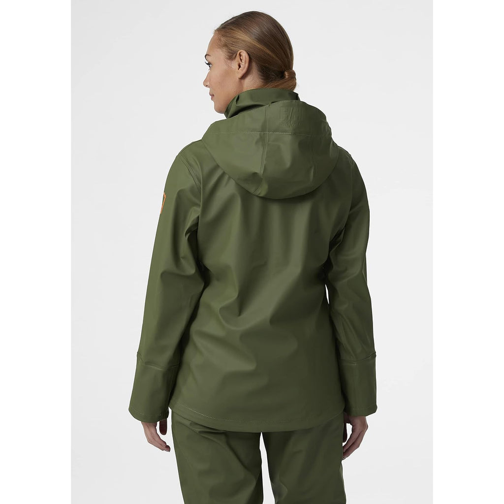 Helly Hansen Luna/Gale Rain Jacket - Waterproof Windbreaker - Neoprene Cuffs & Pockets - Adjustable Packable Hood
