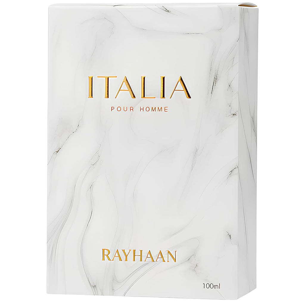 Rayhaan Italia – Citrus, Spicy, Aromatic, Sweet – Eau de Parfum Long-Lasting Fragrance for Men, 3.4 Ounce / 100ml