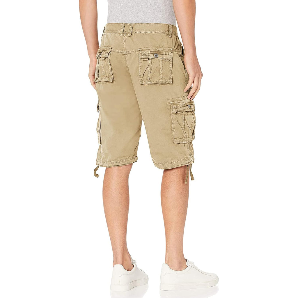 Ochenta Men'S Loose Fit Cargo Shorts With Multi Pockets