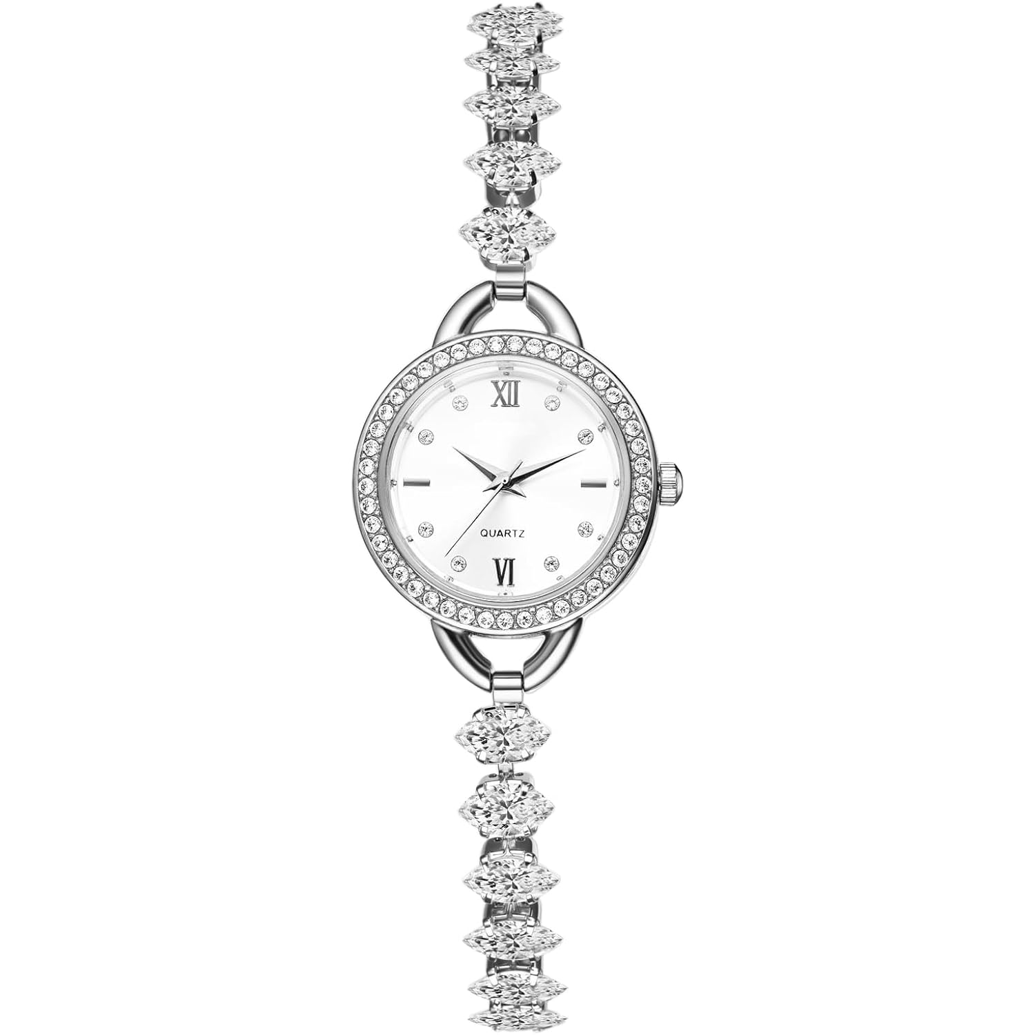 Avaner Women's Bracelet Wrist Watches: Ladies Elegant Slim Strap Rhinestones Analog Quartz Watch for Women