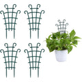 Uwioff Trellis For Potted Plants, Stackable Small Indoor Plant Trellis For Climbing Plants Outdoor For Vine Ivy Hoya Houseplants Flower Plant Support, 4 Pack