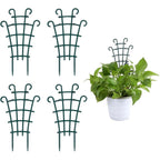 Uwioff Trellis For Potted Plants, Stackable Small Indoor Plant Trellis For Climbing Plants Outdoor For Vine Ivy Hoya Houseplants Flower Plant Support, 4 Pack