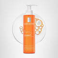 La Roche-Posay Vitamin C Brightening Face Wash, Gentle Foaming Facial Cleanser With Vitamin Cg And Vitamin B3 To Brighten And Even Skin Tone, Vitamin C Face Wash That Cleanses Dirt & Makeup, 200Ml