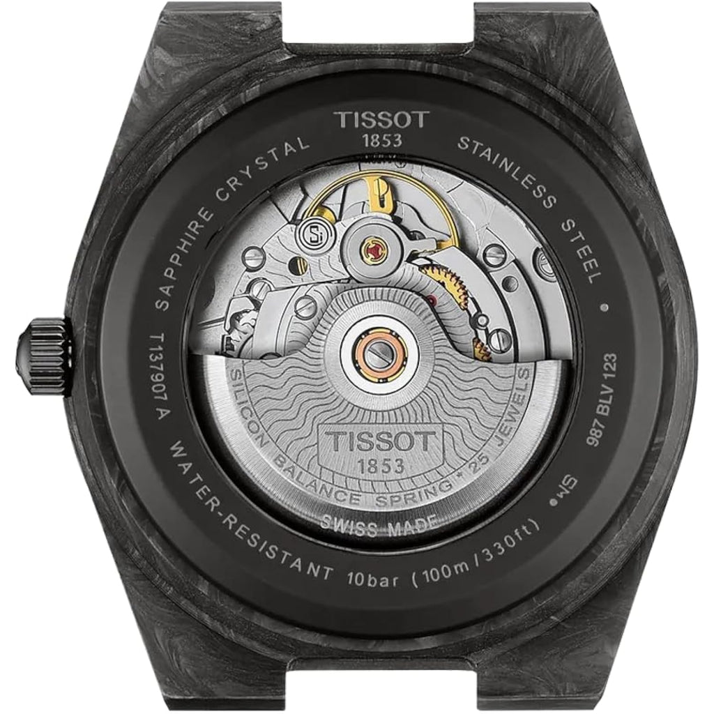 Tissot Prx Powermatic 80, Swiss Automatic Watch For Men, 40Mm, Forged Carbon Case, T1379079720100