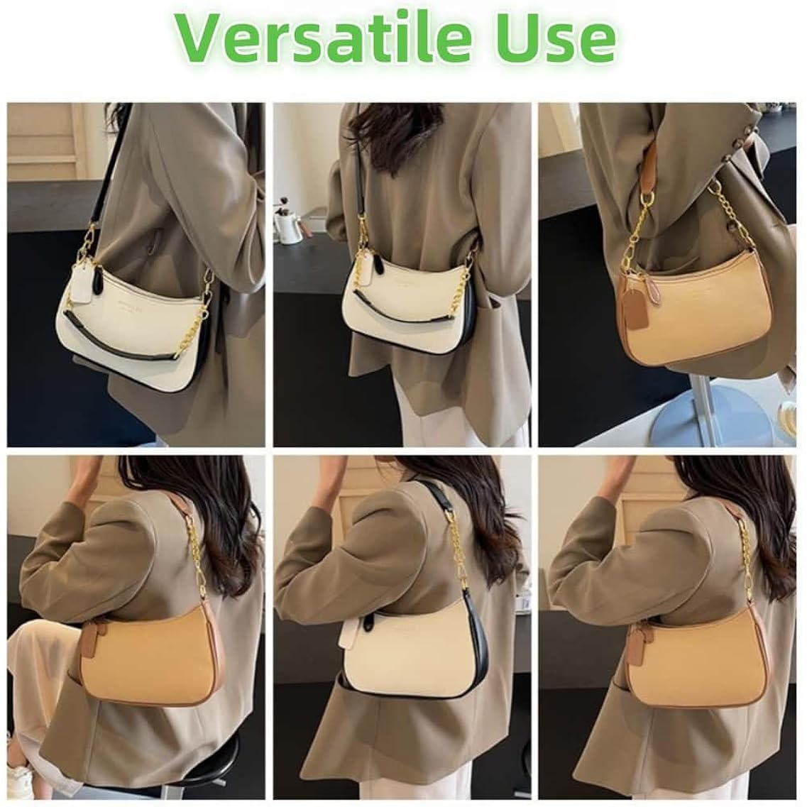 Crossbody Bags For Women Trendy Crescent Shoulder Underarm Small Purse Retro Classic Hobo Clutch Handbag Fashion Y2K