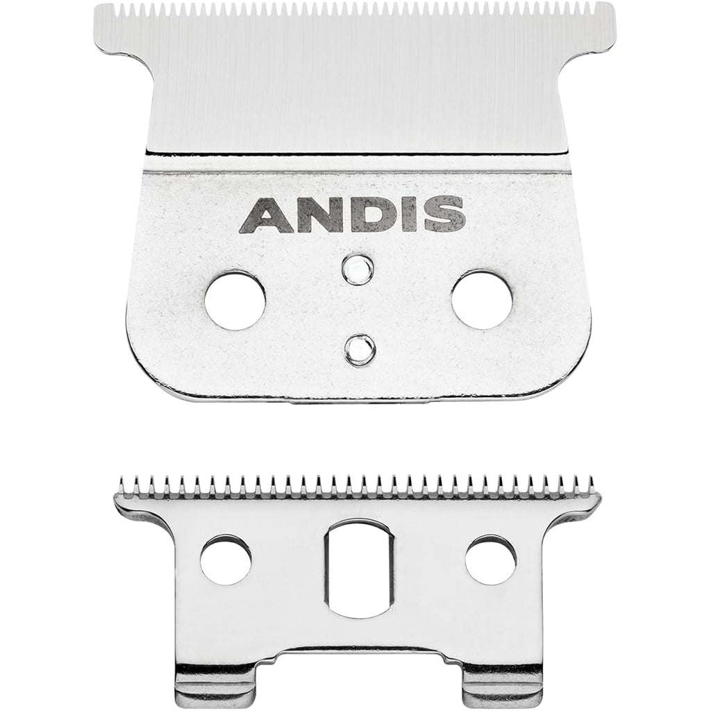 Andis T-Blade Replacement For T-Outliner, Gto, Go, And Sls Trimmers - Close Cutting, Zero Gapped, Silver