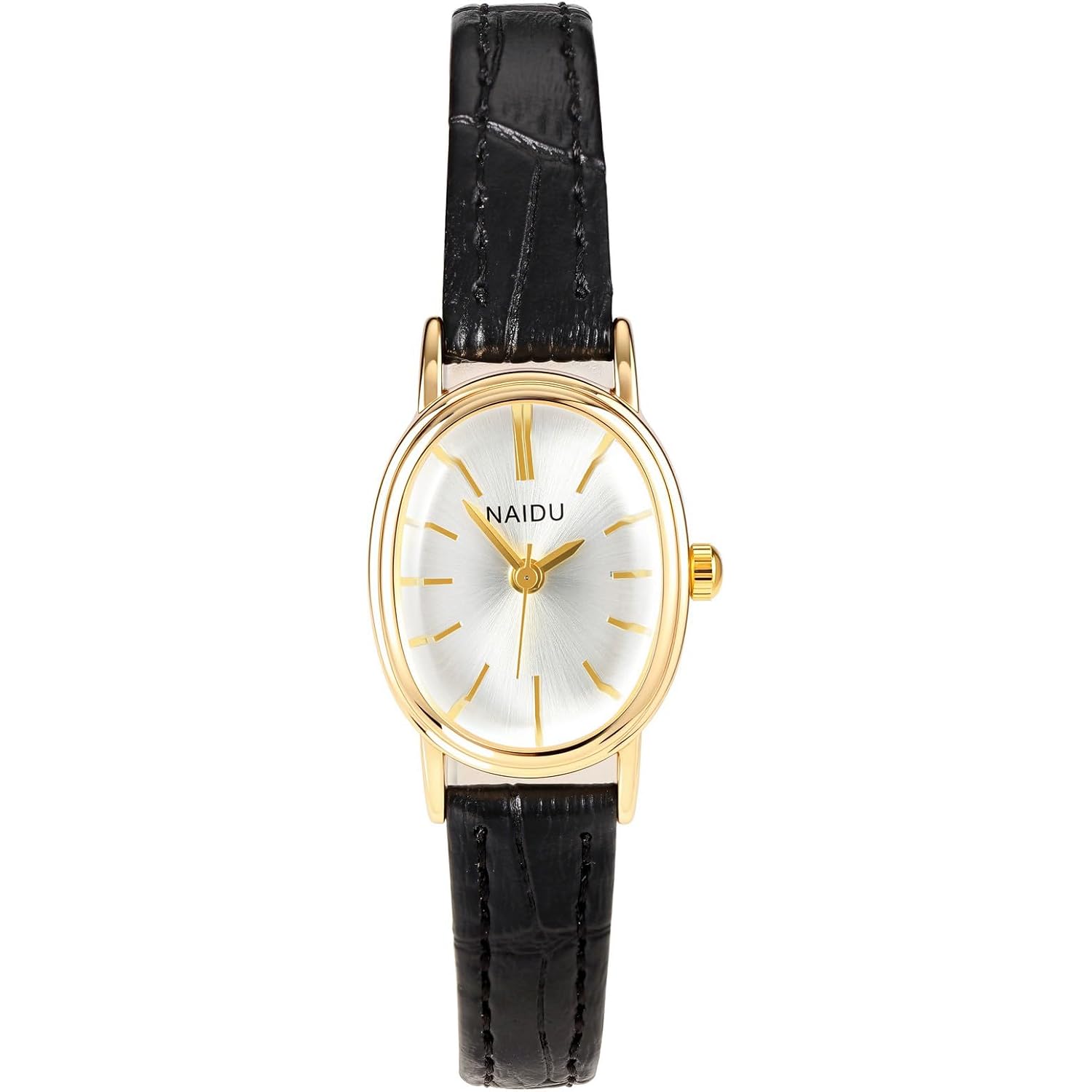 Top Plaza Watches for Women Analog Gold Dial Leather Strap Women's Watch Dainty Vintage Classic Casual Ladies Wrist Watch
