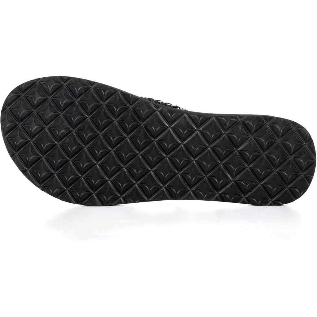 Womens Slim Braided Comfortable Flip Flops Summer Beach Thong Sandals Arch Support Non Slip