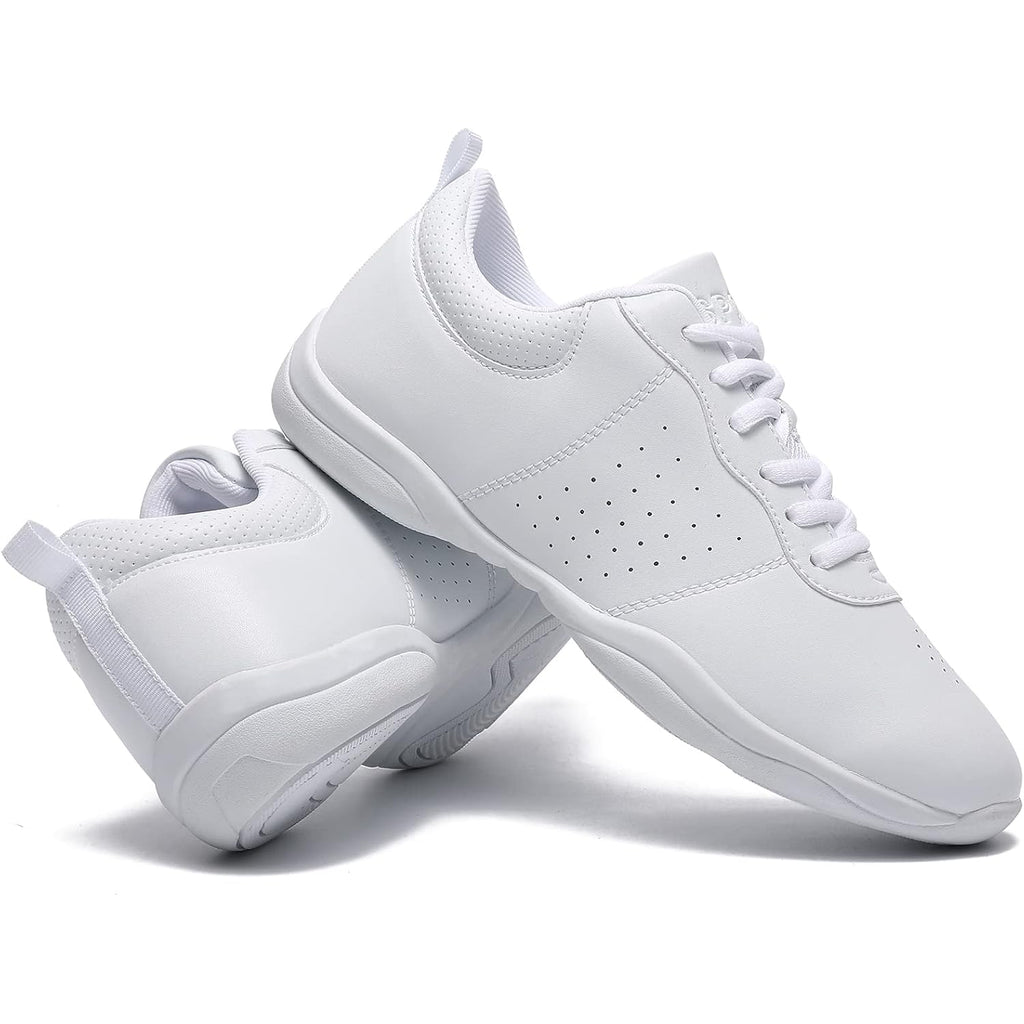 Cheer Shoes Girls White Dance Shoes Youth Cheerleading Sports Training Athletic Comfortable Shoes Flats Girl