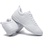 Cheer Shoes Girls White Dance Shoes Youth Cheerleading Sports Training Athletic Comfortable Shoes Flats Girl