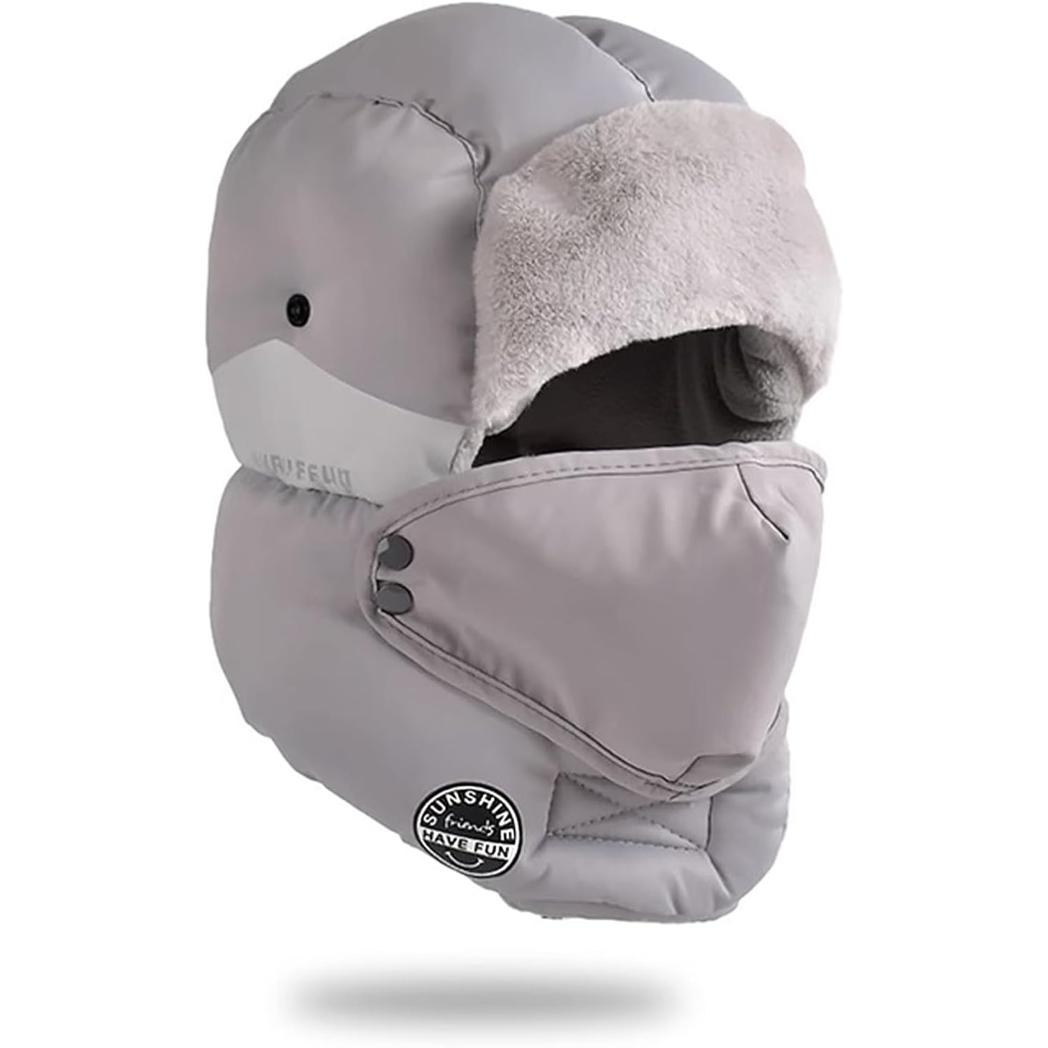 Womens Balaclava Fur Hat Winter Hats for Women Men Trapper Hat Fuzzy Hat Warm Ushanka Fluffy Hat Windproof Ski Mask
