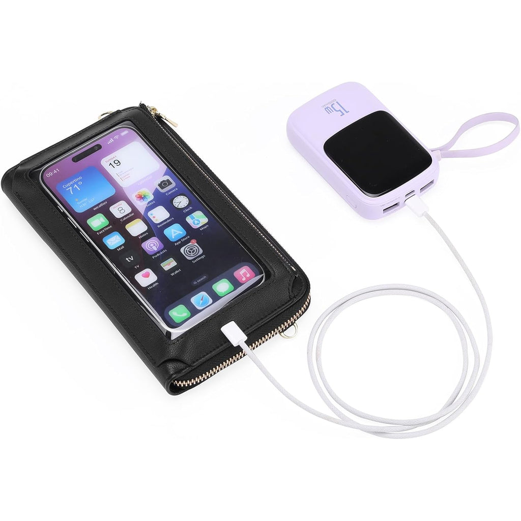 GOIACII Phone Purse Crossbody Bags for Women Small Travel Wallet Touch Screen RFID Blocking