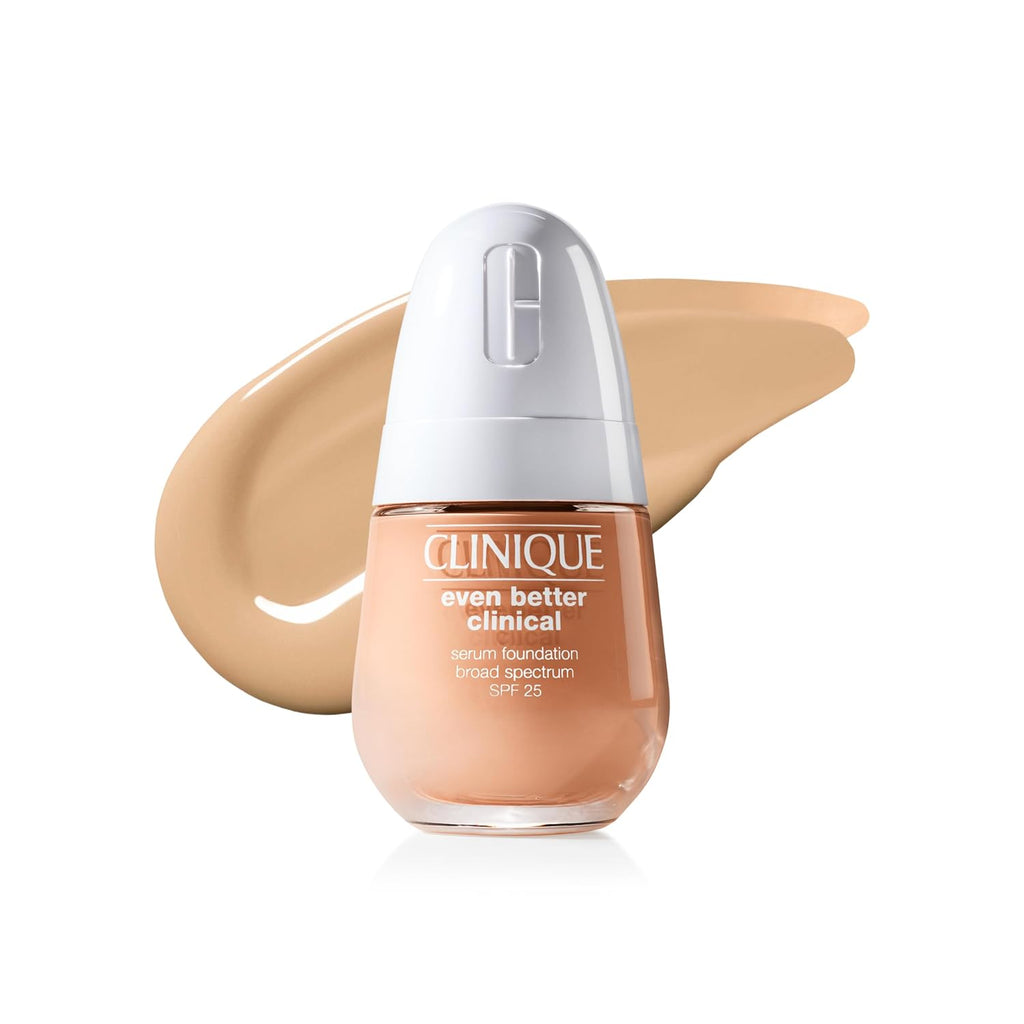 Clinique Even Better Clinical Serum Full Coverage Hydrating Foundation Broad Spectrum Spf 25 With Vitamin C, Salicylic Acid + Hyaluronic Acid For Oily Skin Types
