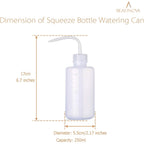 Beadnova Squeeze Plant Watering Bottle 250Ml 8Oz Small Wash Bottle Squeeze Plastic Watering Can For Indoor Plants Succulents (1Pc)