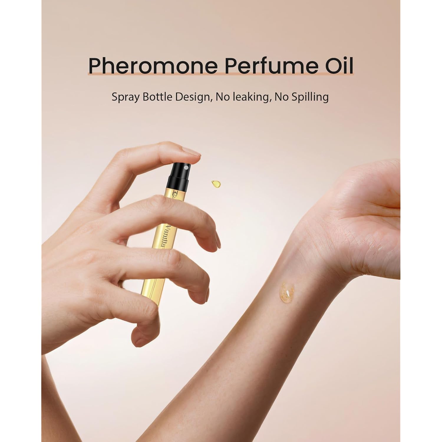 PUREAMOR Pheromones Perfumes for Women, No. 54 Vanilla Cream Scent, Vanilla Perfume Oil, Advanced Fragrance Perfume for Woman, 0.34fl./10ml Gourmand Parfum, Travel Size Perfumes for Women,Made in USA