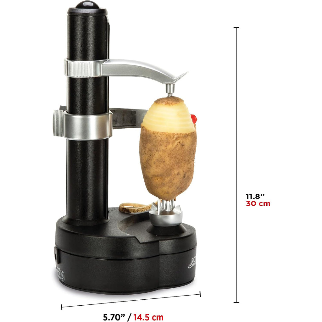 Starfrit Rotato Express Electric Peeler - 2 Spare Blades - Safe & Easy To Use - Effortlessly Peels Vegetables And Fruit