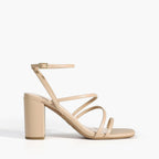 Dream Pairs Women'S Heels Chunky Block Strappy Square Open Toe Ankle Buckle 3.15 Inch Heeled Sandals Wedding Party Dress Prom Shoes