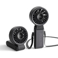 Jisulife Portable Handheld Fan Life7: 3-In-1 Hand, Desk & Neck Fan-Black | 19.5H Max Cooling, 5-Speed, Led Display, 5000Mah Rechargeable,Usb Foldable Fan For Travel/Concerts/Cruise/Sports Events/Gifts