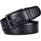 Beltox Fine Men'S Dress Belt Leather Reversible 1.25" Wide Rotated Buckle Gift Box