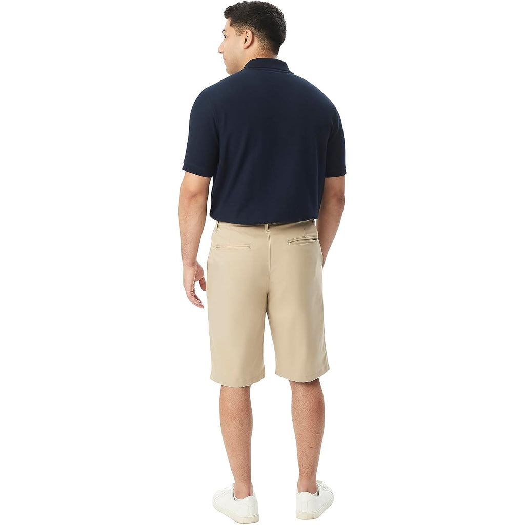 French Toast Men'S Moisture Wicking Flat Front Stretch Microfiber Performance Short
