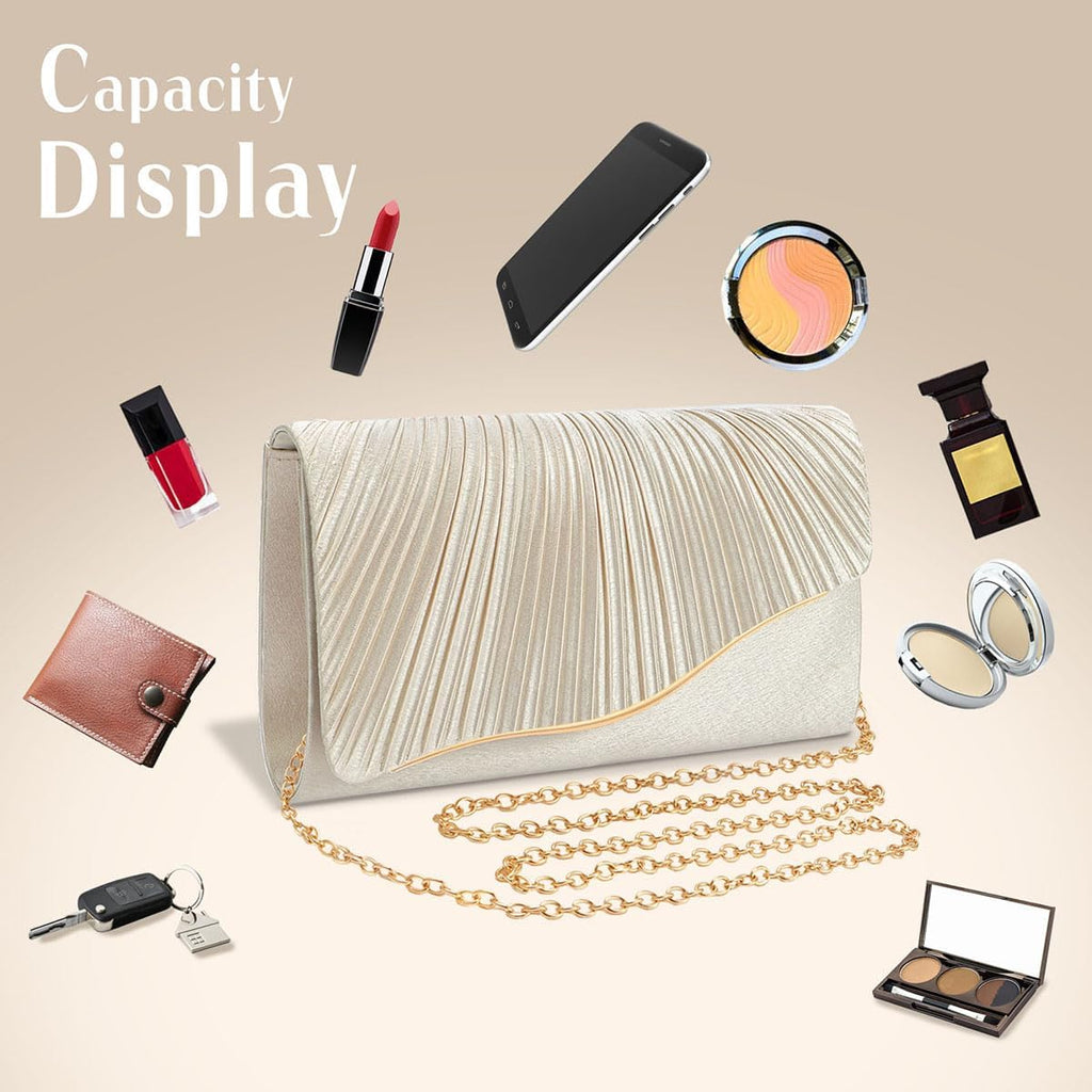 Lovyococo Clutch Purses For Women Formal Purses Evening Clutch For Wedding Party Cocktail Prom Handbags Elegant Satin