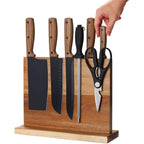Home Kitchen Magnetic Knife Block Holder Rack Magnetic Stands with Strong Enhanced Magnets Multifunctional Storage Knife Holder