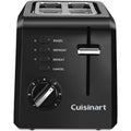 Cuisinart CPT-122BK 2-Slice Compact Plastic Toaster, Slots for Bagels & Bread, 7 Shade Settings, Cancel/Defrost/Reheat Functions, Removable Crumb Tray, Small Kitchen Appliance for Home & Office, Black