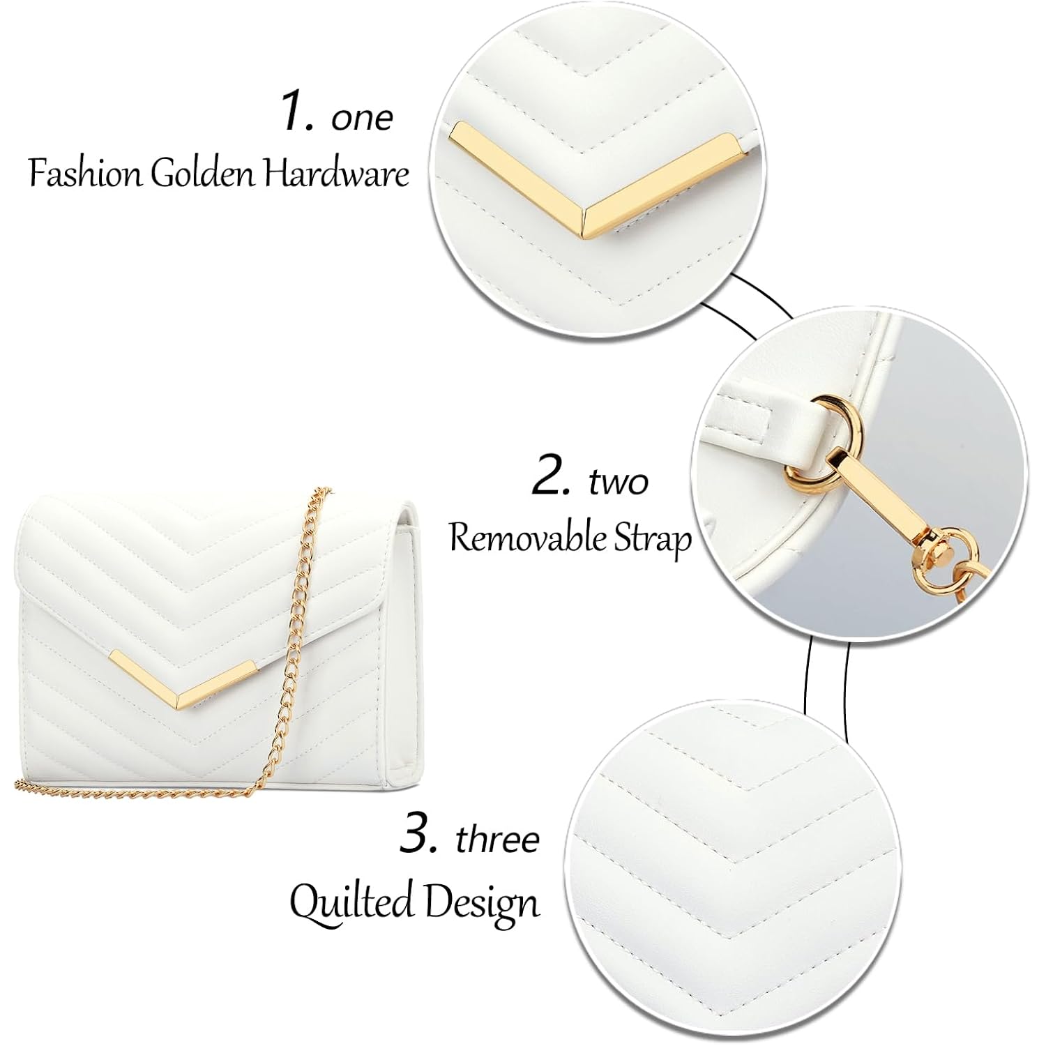 Kkxiu Women Formal Vegan Leather Evening Envelope Clutch Purses And Handbags For Party Wedding Prom Bridal
