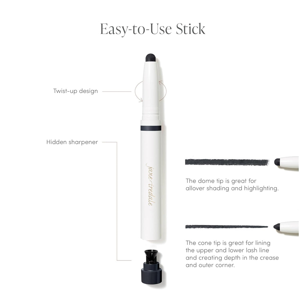 Jane Iredale Colorluxe Eye Shadow Stick, Multi-Use Cream To Powder Formula With Sharpener, Highly Pigmented, Buildable, Long-Wear, Vegan, Cruelty-Free