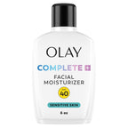 Olay Complete+ Face Moisturizer With Sunscreen Spf 40, For Sensitive Skin, Broad Spectrum Sun Protection, Fragrence-Free - No White Cast On All Tones, Nourishes Moisture Barrier - Ceramides, 6 Oz
