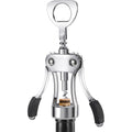 Wine Opener, Heavy-Duty Zinc Alloy Wing Corkscrew, Premium Beer Bottle Opener, Multifunctional Wine Accessories With Ergonomic Handle And Sharp Screw, For Kitchen, Bar, Restaurant (Silver)