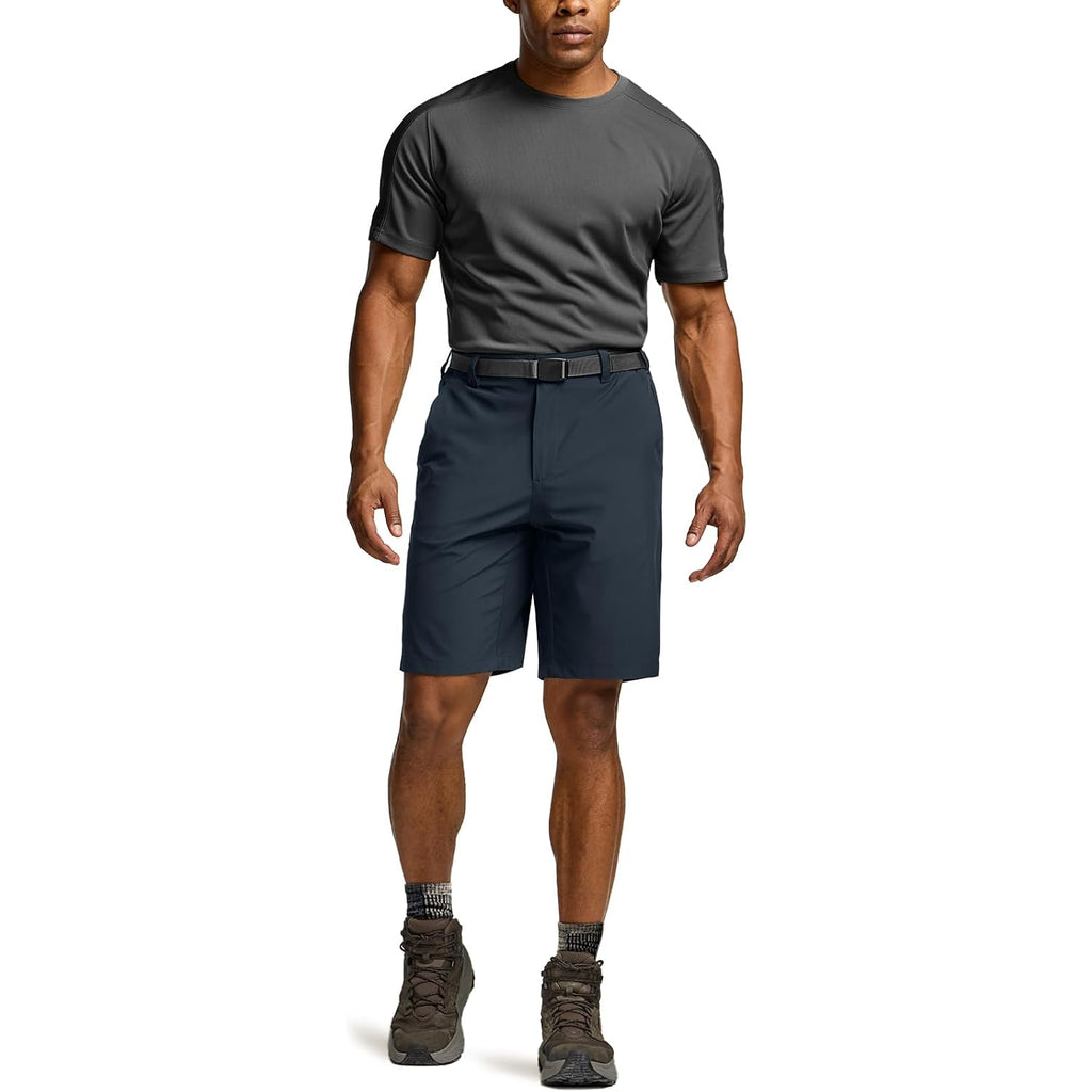 Cqr Men'S Quick Dry Stretch Hiking Cargo Shorts, Lightweight Water Resistant Tactical Casual, Golf & Outdoor With Pockets