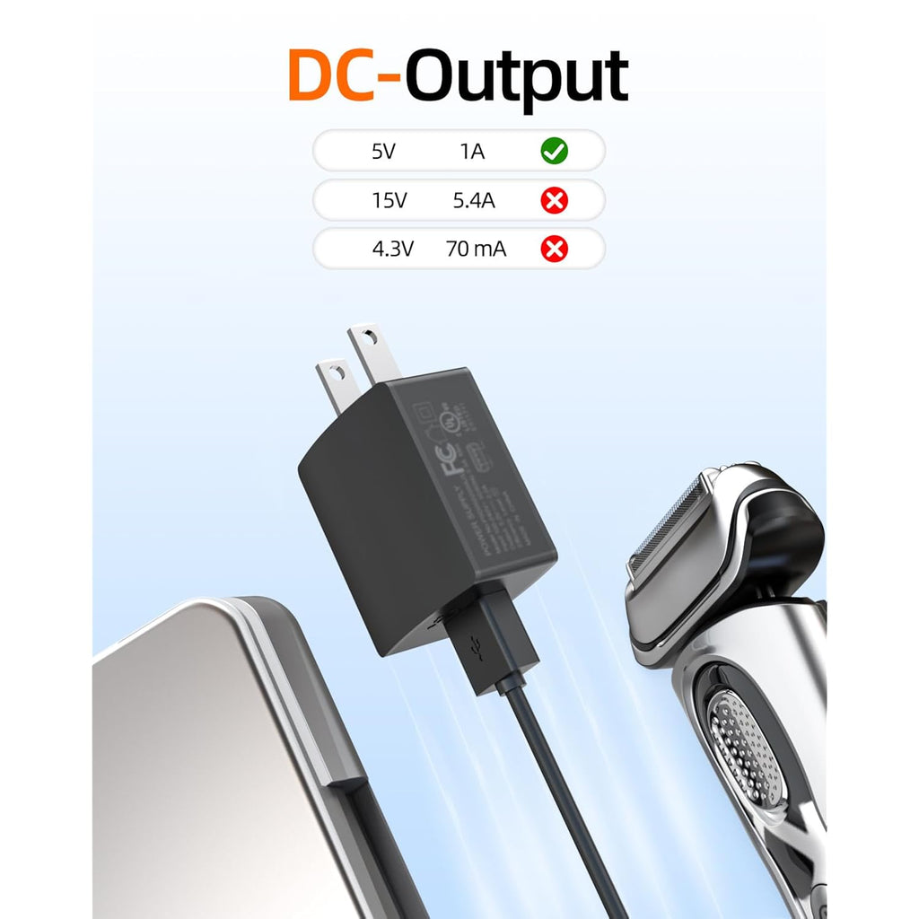 5V Fast Charger Fit for Philips Norelco One Blade 360 QP2724 QP2834, Wet&Dry Series 2000 2400, QP1924 QP4631 QP6542 QP6552 QP4530 QP1324 MG3919 MG7910 MG5910 MG9510 MG9525 for Phillips Shaver
