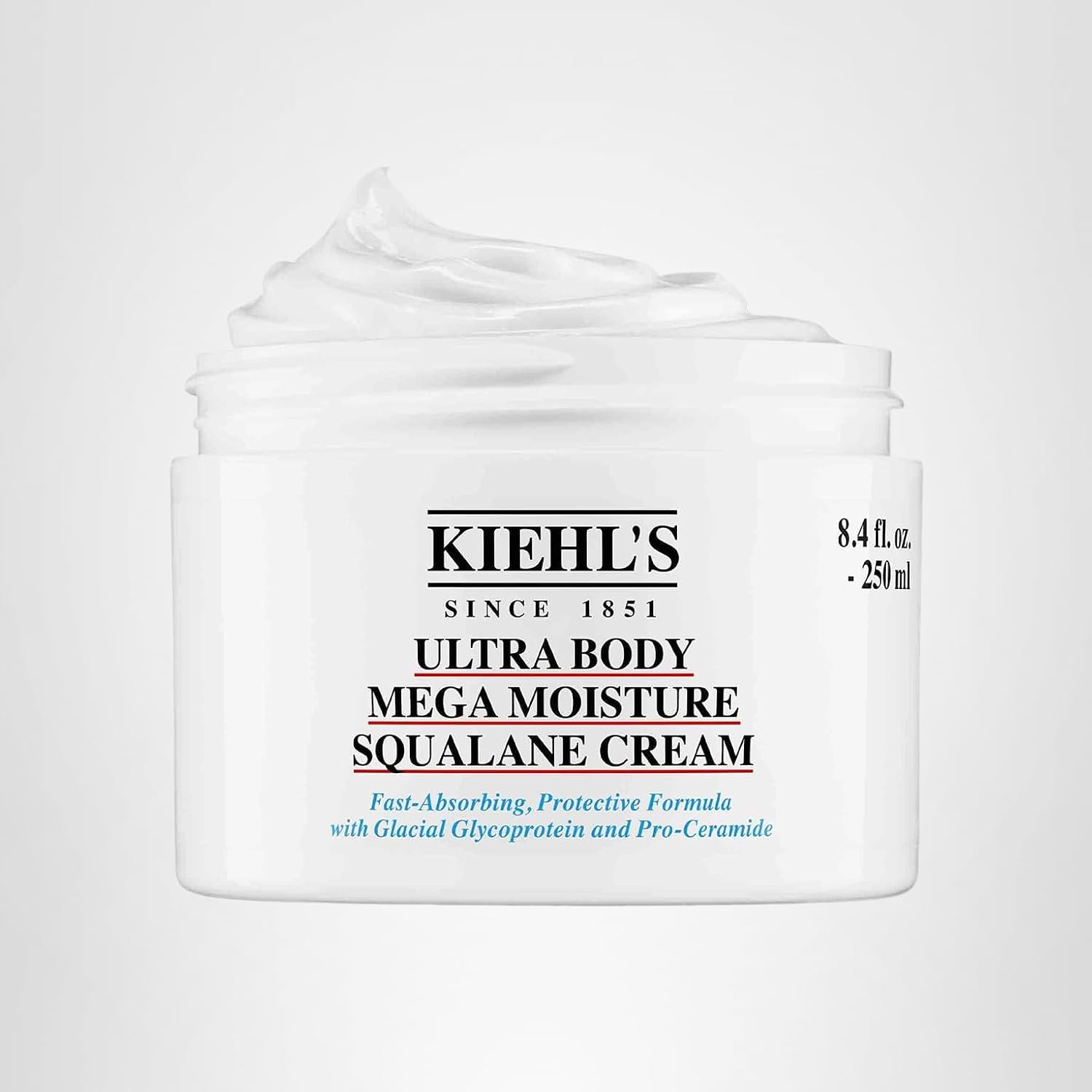 Kiehl'S Ultra Body Mega Moisture Squalene Cream, Unscented Lightweight Body Lotion With Pro-Ceramides, Suitable For All Skin Types Including Sensitive & Eczema-Prone, Deeply Hydrates And Moisturizes