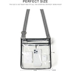 Bluome Clear Bag for Stadium Events 12x12x6, Clear Purses Stadium Bag Crossbody Purses for Concerts Football Games Travel