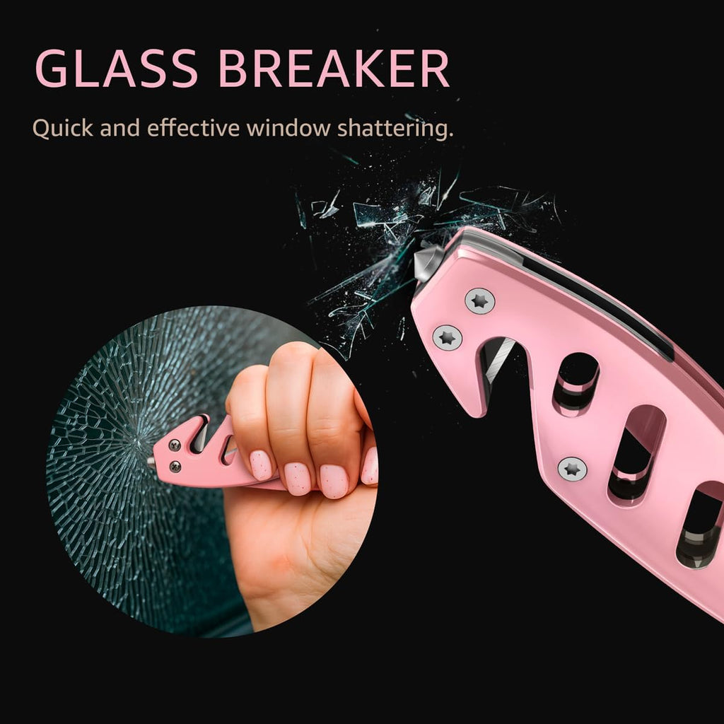 Pink Pocket Knife For Women - Legal Small Knife - 2.68 Inch Serrated Blade - Womens Knife For Self Defense - Cute Girl Survival Tool Pocket, Folding Mincing Knives - Mothers Day Gift Idea - 6655 P