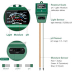 Sonkir Soil Ph Meter, Ms02 3-In-1 Soil Moisture/Light/Ph Tester Gardening Tool Kits For Plant Care, Great For Garden, Lawn, Farm, Indoor & Outdoor Use (Green)