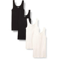 Amazon Essentials Women'S Slim-Fit Cotton Modal Rib Tank, Pack Of 4