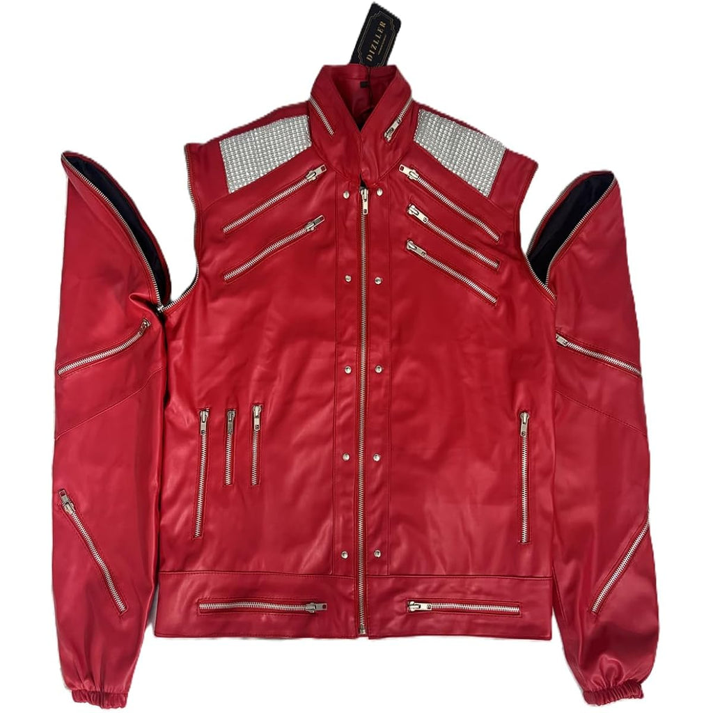 Beat-It Jacket - Red - Faux Leather